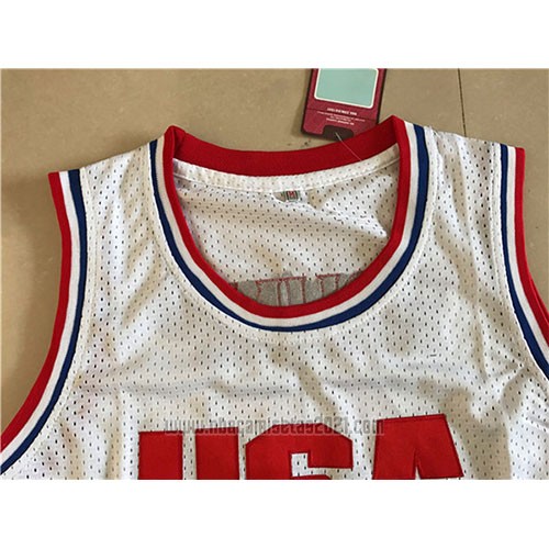 Camiseta USA 1992 Donald Trump #45 Blanco
